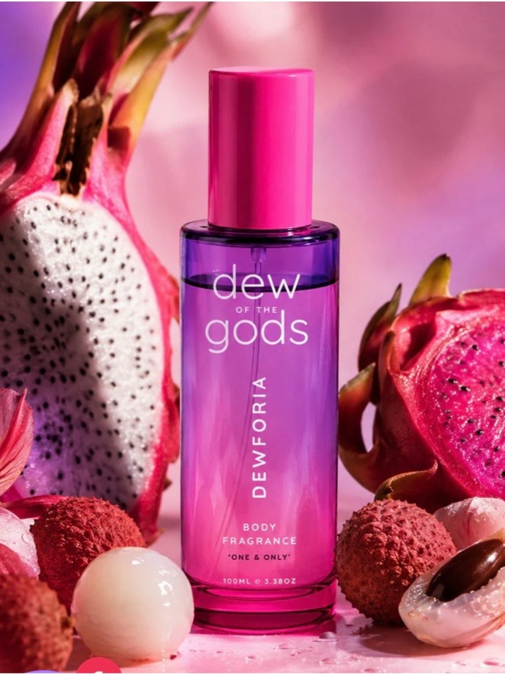 Dew of the Gods Dewforia Body Fragrance — Pink/Purple